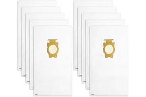 10 Pack Vacuum Bags [Model 204814] Compatible with Kirby Sentria/Avalir/Ultimate G Series | Replaces F-Style & Twist-Style 204811 205811 204808 | Replacement Parts by Improvedhand