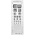iplusmile Eye Charts for Eye Exams 10 Feet, 2 in 1 Visual Testing Chart and Height Low Eye Chart for Kids Eye Exam Hospital Visual Acuity Chart Test Wall Decor
