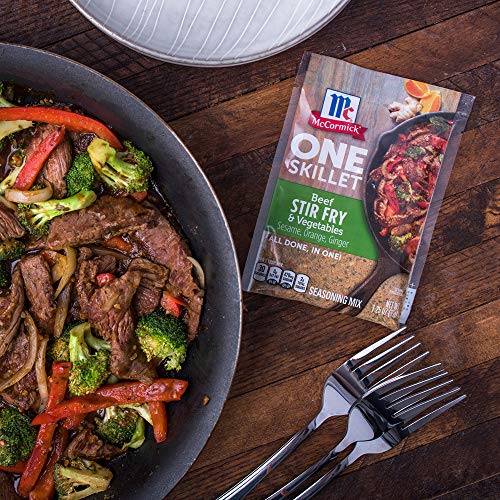 MCCORMICK ONE SKILLET BEEF STIR FRY & VEGETABLES SEASONING MIX, 1.25 OZ