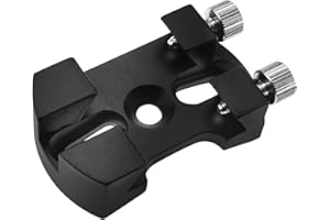 Astromania Universal Quick Release Finder Shoe Base for Schmidt Cassegrains and Other Telescope 130-400mm Diameter - for MQR III&IV/Witty One and V-Bracket - Black