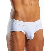 Cocksox Men's Underwear Contour Pouch Sports Brief CX76N (White, L)