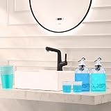 Dechoga Mouthwash Dispenser 2 Bottles Plastic Cup Holder Funnel 7 Paper Cups 2 view 7