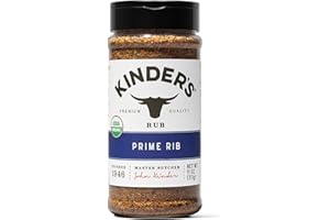 Kinder's Organic Prime Rib Rub, Premium Quality Seasoning, MSG Free, USDA Certified Organic, 11 oz