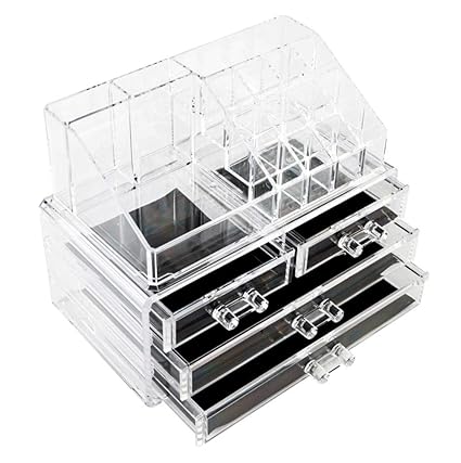 Amazon Com Acrylic Jewelry And Cosmetic Storage Drawers Cosmetic
