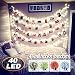 [Remote Control] 40 LED Photo Clips String Lights,18ft Battery Powered Indoor Fairy String Light for Hanging Pictures Cards and Memos , Ideal photos Light gift for Bedroom Decoration (Warm White)