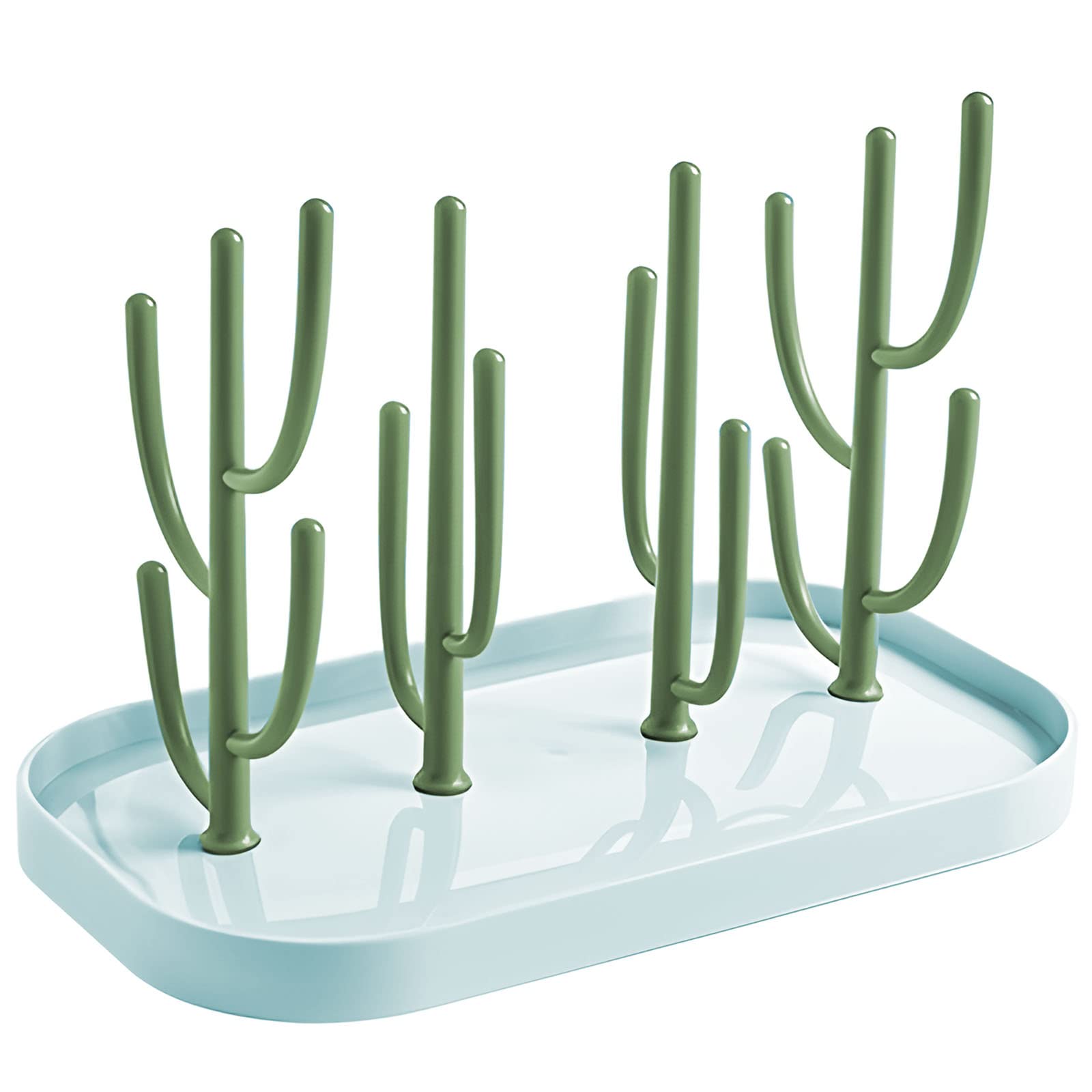 LiRiQi Baby Bottle Drying Rack, Drying Rack for Baby Bottles, Bottles & Accessories, BPA Free, Green