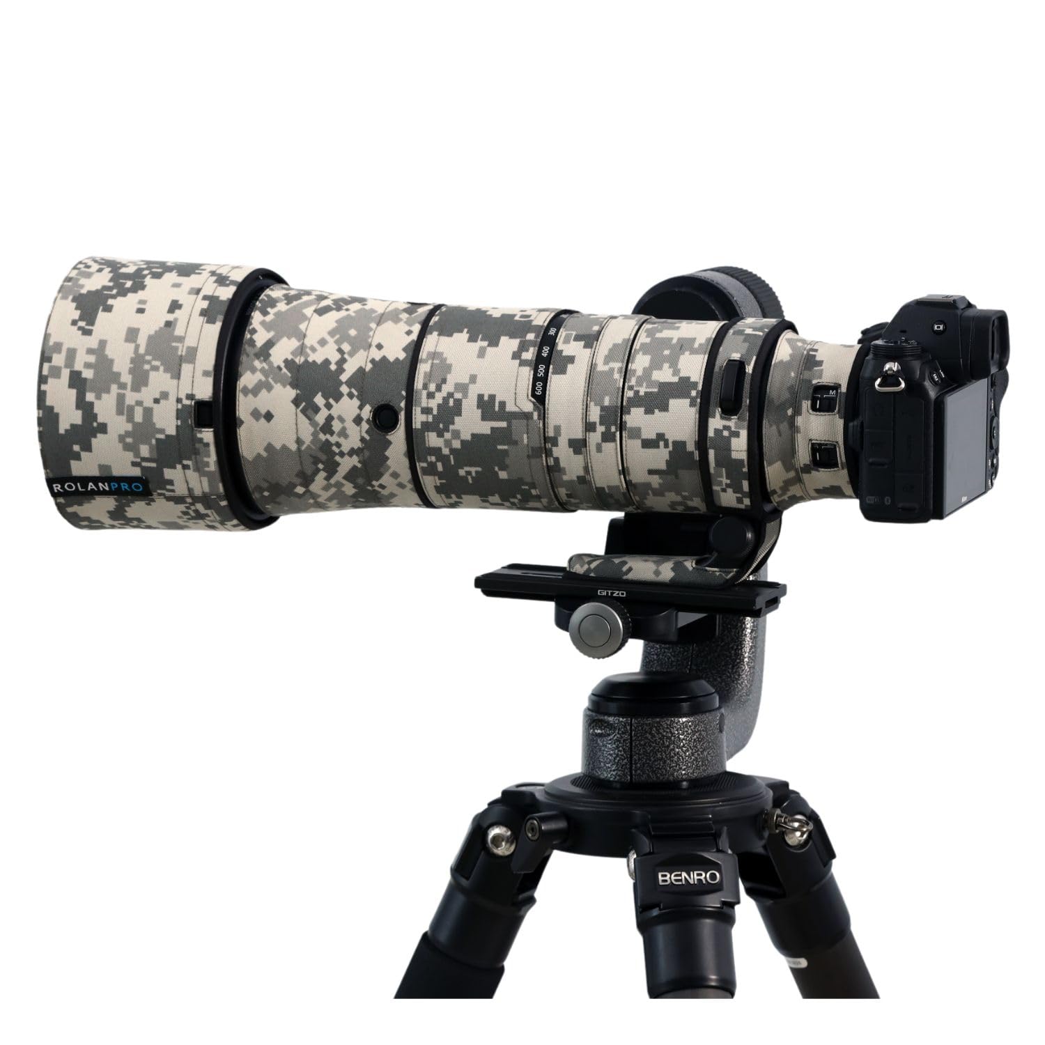 Rolanpro Waterproof Lens Camouflage Coat for Nikon Z 180-600mm F/5.6-6.3 VR Rain Cover Lens Protective Sleeve Case Clothing-#UCP Waterproof