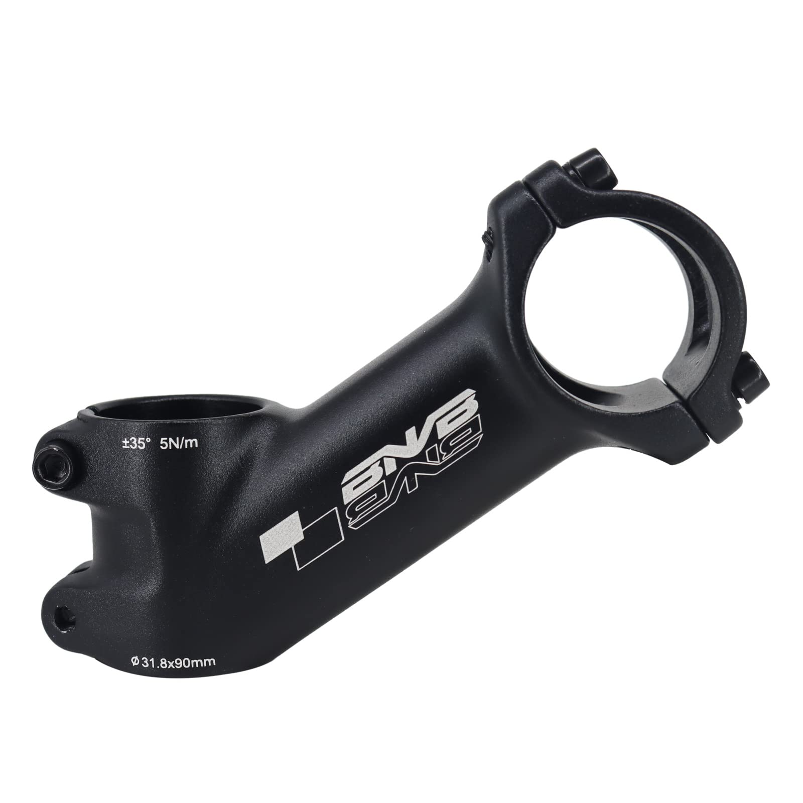 PLATTBK Bike Stem 31.8mm 35Degree, Aluminum Alloy MTB Stem Riser Bicycle Handlebar Stem for BMX Road Bike Mountain Bike(90mm)