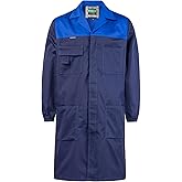 SUSHIMIAN Mens Laboratory Coat DIY Workshop Long Jacket Warehouse Workwear Overcoat Adult Lab Coat