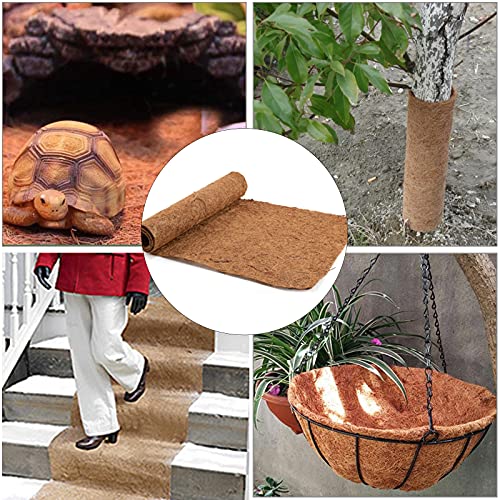 ALYSTER 4 Rolls Coconut Coir Liner Roll Coco Plant Fiber Roll, Coconut