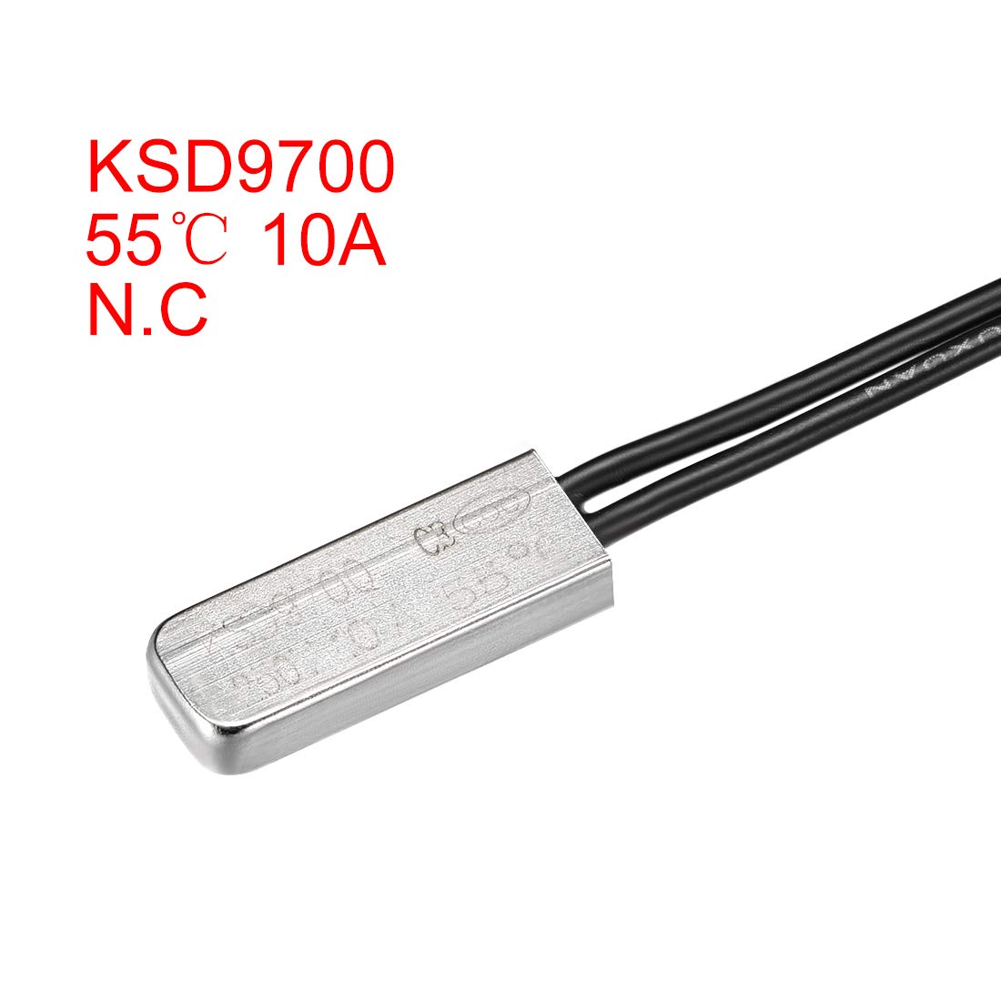 Uxcell KSD9700 Thermostat, 105℃ Normally Open Temperature Switch