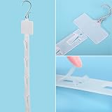 HawHawToys 12 Pack Plastic Merchandise Display Strips with S Hooks Retail view 2
