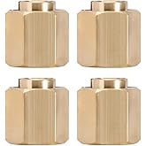 INJORA Brass Wheel Hex Hub 7mm Extenders Adaptor for TRX4M Redcat Ascent18 1/18 RC Crawler Car Upgrade(9g/Set)