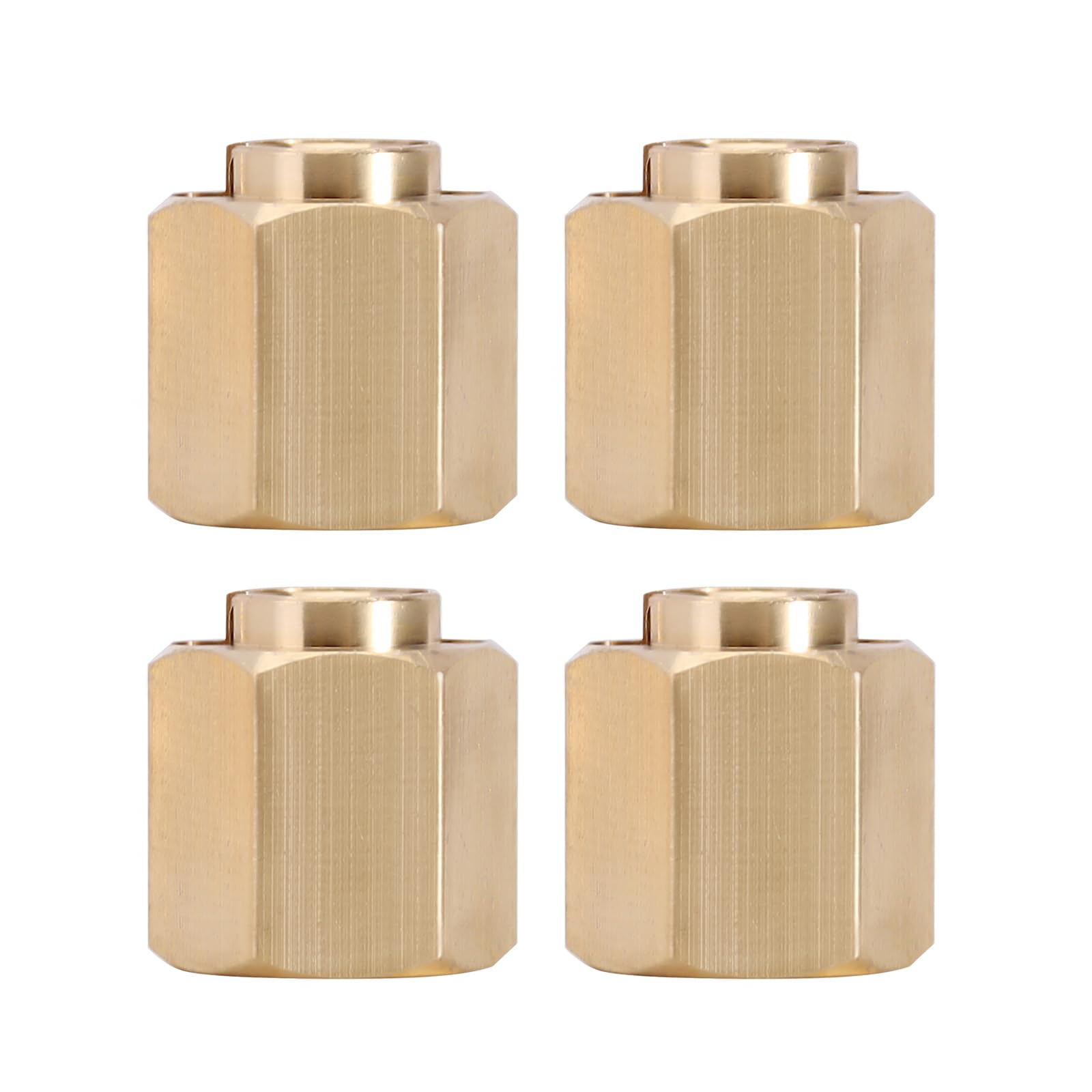 INJORA 9g Brass Wheel Hex Hub 7mm Extenders Adaptor for TRX4M Redcat Ascent18 1/18 RC Crawler Car Upgrade(9g/Total)