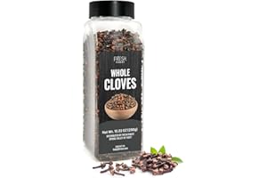 Fresh Finest Cloves Whole 10.22oz - Premium Quality Whole Cloves - All-Natural, Non-GMO, Gluten-Free, Kosher - Perfect for Baking, Cooking, and Beverages
