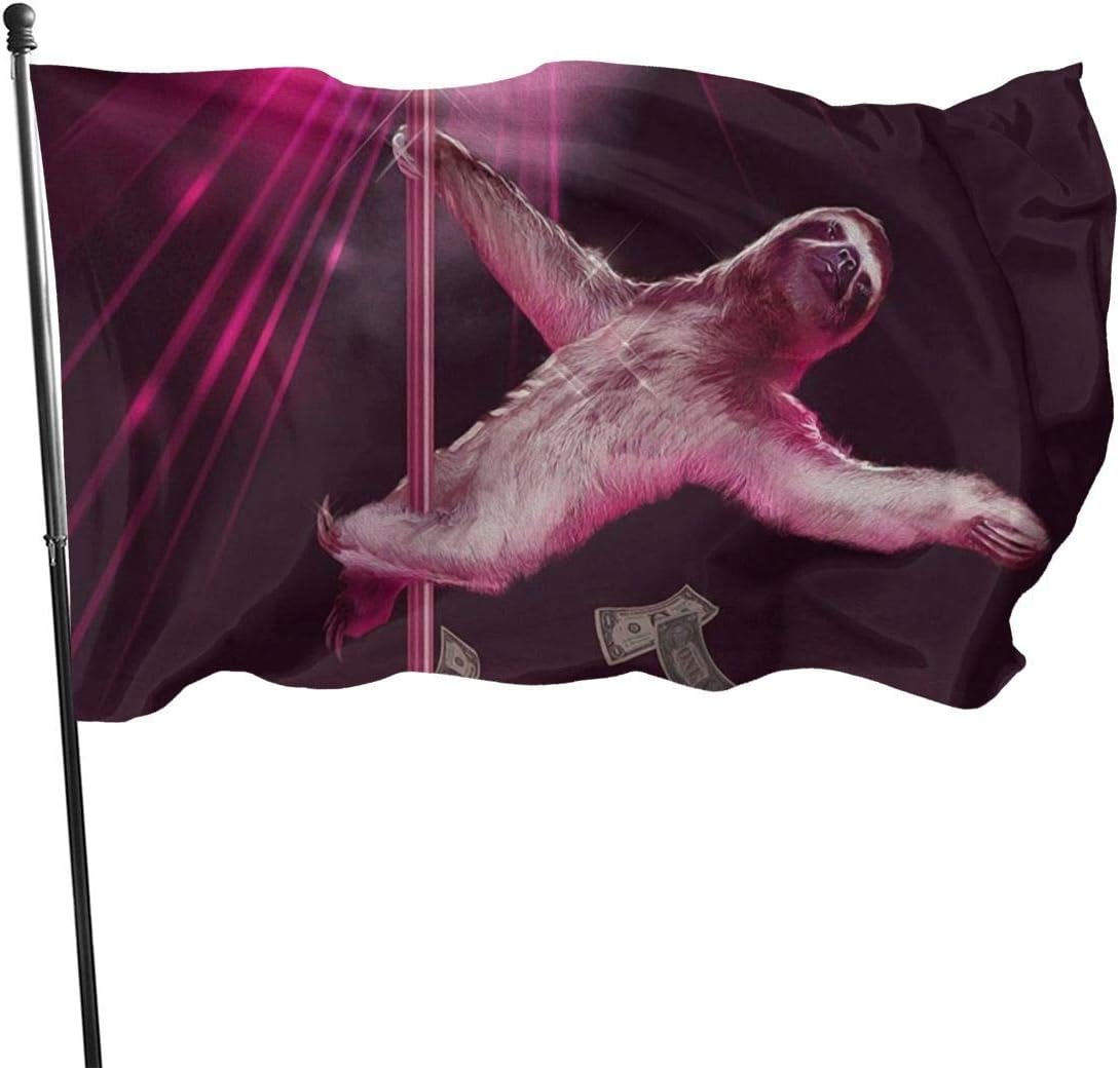 YUYUTEFunny Pole Dancing Garden Flag Decorative Polyester Home Flag Indoor/Outdoor Wall Banners Holiday Yard Flag 3x5 Feet