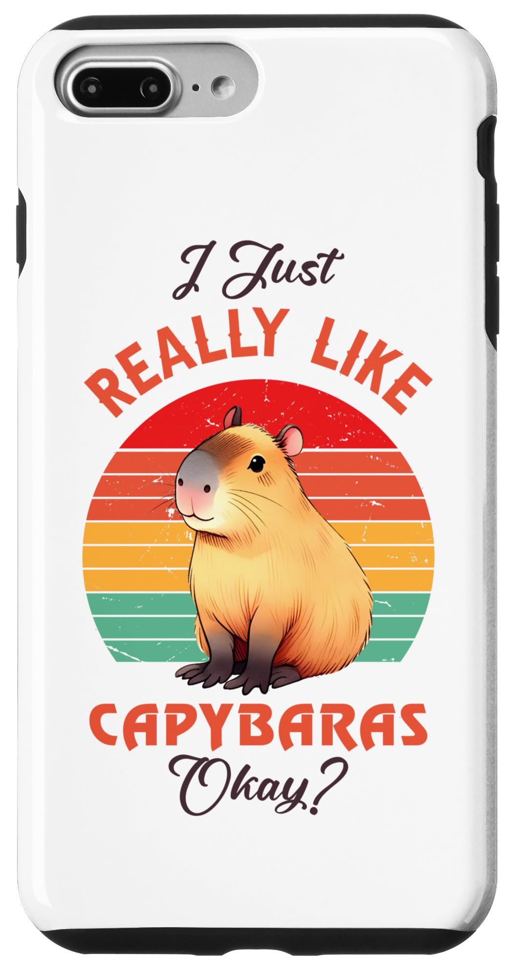 Funny Capybara Case for iPhone 7 Plus/8 Plus