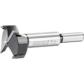 MOLLOM 1-1/2" (38mm) Carbide Forstner Drill Bit | 2.0mm Thickness YG8 Carbide Tipped, Hinge Cutter Tool For Hard Soft Wood, Plastic, Plywood, Precise Woodworking