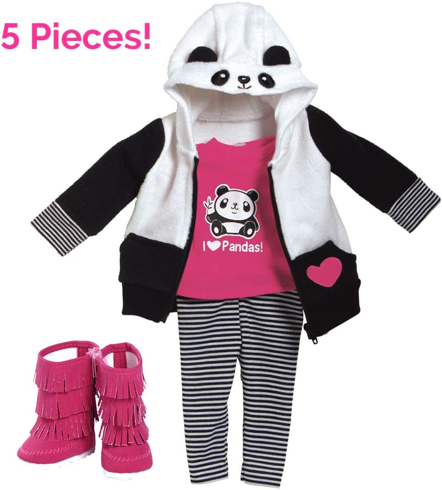 Adora Amazing Girls 18" Doll Clothes "Panda Fun" (Amazon Exclusive) Toys & Games