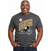 NFL Distressed Helmet T-Shirt, Ring-Spun Cotton Blend, Tag-Less Tee | Ring-spun cotton with distressed helmet graphic, tag-less interior collar, unisex sizing S through 5X