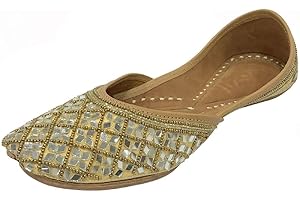 Women Juti Traditional Indian Punjabi Jutti Ethnic Bridal Handmade Mojaris Wedding Shoes