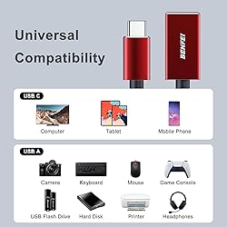 BENFEI USB C to USB 3.0 Adapter, 2 Pack USB C to A