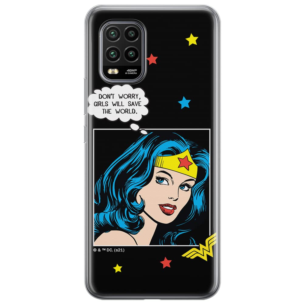 ERT GROUP mobile phone case for Xiaomi MI 10 LITE original and officially Licensed DC pattern Wonder Woman 028 optimally adapted to the shape of the mobile phone, case made of TPU