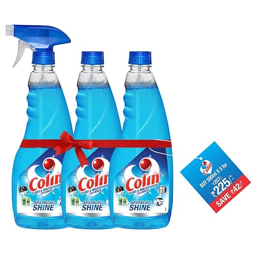 Colin Glass and Surface Cleaner with Shine Boosters, Regular (500ml