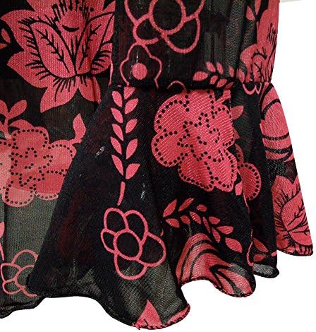 Yitonglian Womens Plus Size Applique Crochet V Neck Long Sleeve Vintage Floral Loose Tunic Tops Shirt H028