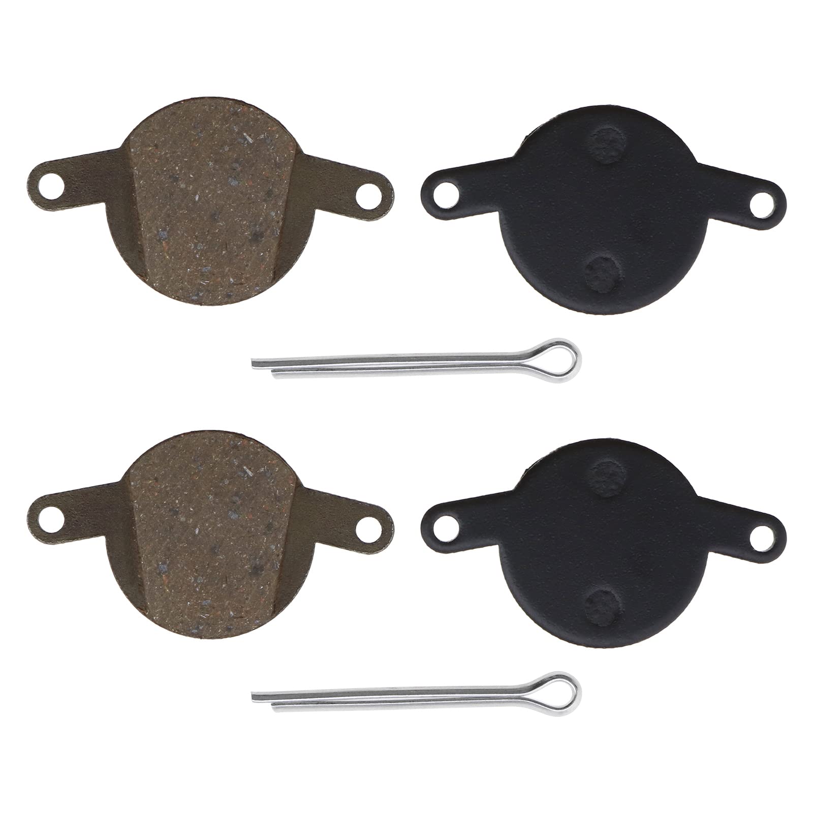 ECSiNG 2 Pairs of Resin Semi Metallic Bike Disc Brake Pads Compatible With Magura Clara 3.1 3.2 Louise 3.1 3.2 with Positioning Pins 4mm Thickness Replacement Parts