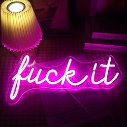 LED "Fuck It" Neon Sign USB Powered Neon Lights for