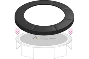 Ultrapower Sports 14ft Trampoline Pad Replacement 14 Ft Trampoline Mat Replacement Padding Safety Pad Spring Cover Round Spring Cover with No Holes 10 Ft 12 ft 13 ft 14 ft 15 ft Black Blue Pink Green