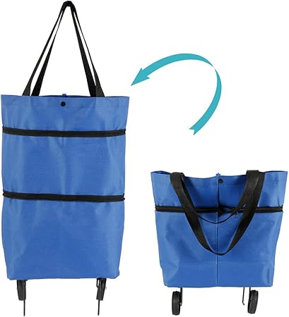 small shopping bag on wheels