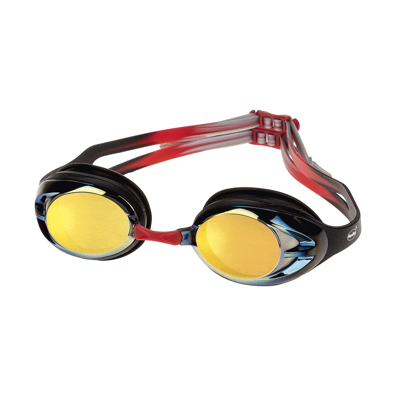 Fashy Power Mirror Googles - Black/Golden Mirrored, Large