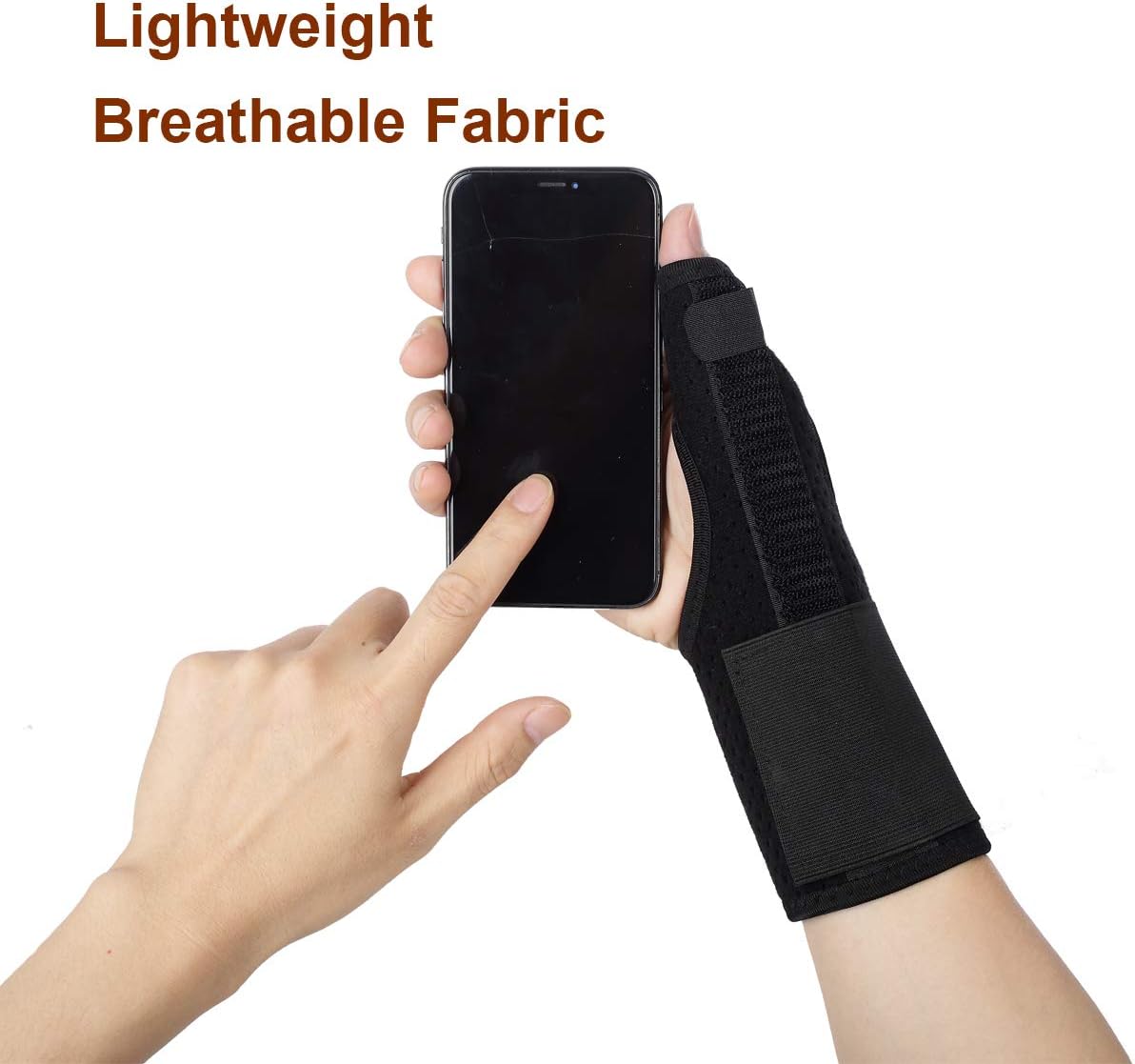 Ultrafun Trigger Finger Splint Brace Support Breathable Wrist and Thumb Fracture Finger Stabilizer Brace Sleeves for Pain Relief, Carpal Tunnel Arthritis Tendonitis (Black): Health & Personal Care