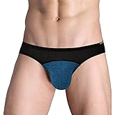 ZONBAILON Mesh Underwear for Men Briefs Enhancing Bulge Big Pouch Underpants Ultra Soft Stretch Breathable M L XL 2XL