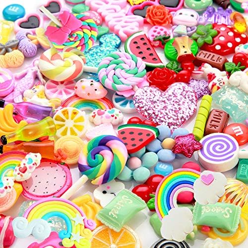 ANPHNIE Slime Charms Cute Set Charms for Slime Assorted Fruits