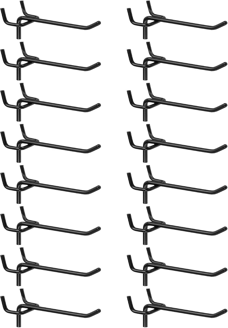 sourcing map 25pcs 4" Stainless Steel Pegboard Hooks for Display & Organization