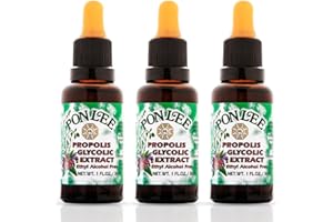 PONLEE Pon Lee Brazilian Green Bee Propolis Extract 100% Organic, No Alcohol – High Artepillin-C Concentration, Natural Immune Support & Antioxidant, 30ML (3 Pack)