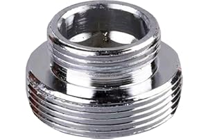 XNTONG Faucet Aerator Adapter - 3/8 inch Male to 55/64 inch Male Adapter, Chrome Brass Sink Adapter, for Kitchen and Bathroom Faucet Adapter Kit Connection (M16-M22)