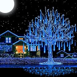 Aukora Rain Drop Lights, LED Meteor Shower Lights