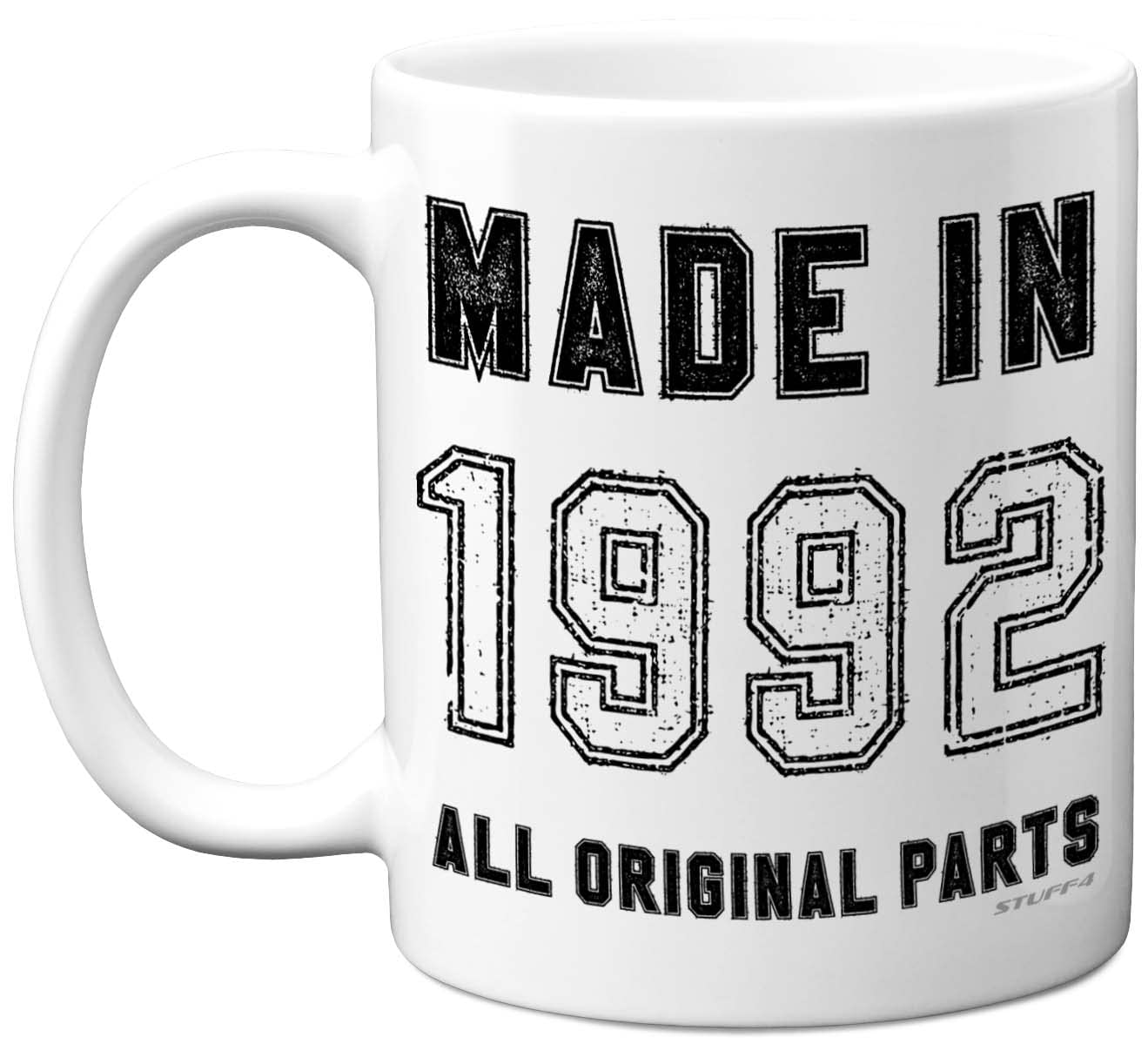 33rd Birthday Gifts for Women Men, Made in 1992 Mug, 33rd Birthday Mug, Funny Gifts, Perfect Birthday Present, Funny Mugs for Women Men, 11oz White Ceramic Dishwasher Safe Mugs - Made in UK