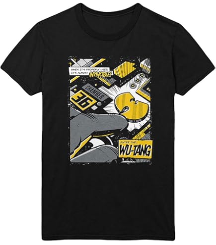 Amazon.com: Wu-Tang Clan Men's Invincible T-Shirt Large Black