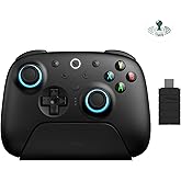 8Bitdo Ultimate 2 Wireless 2.4G Controller for Windows&Android, Black | For Apple, Steam,TMR Joystick, Hall/TactileTriggers, 
