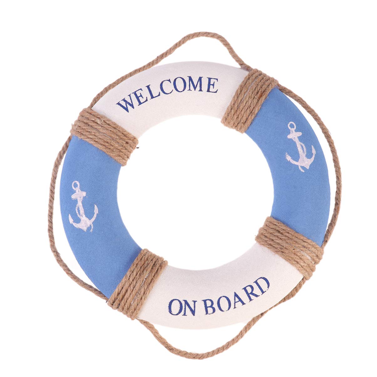 30cm Decorative Life Ring Nautical Decor Mediterranean Style Crafts Hanging Foam Lifebuoy Home Decoration for Cafe Shop Bar