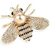 Gleamart Butterfly Crystal Brooch Insect Animal Pin Badge for Women