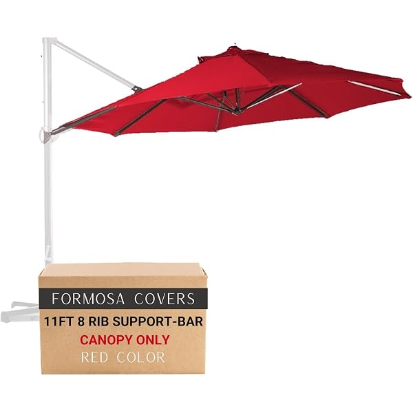 15 ft patio double-sided umbrella with base Tangkula 15 ft Solar LED Patio Double-Sided Umbrella with Base, Burgundy