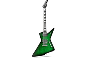 WESTCREEK GUITARS WestCreek Revenge Right Handed Electric Guitar, Heavy Metal Humbucker Pickups, Mahogany Body, Rosewood Fretboard (Green Lizard)