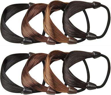 Amazon Com Zoylink 8pcs Ponytail Holder Hair Band Rope Fake Hair