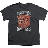 US Marine Corps Devil Dogs Unisex Youth T Shirt for Boys and Girls